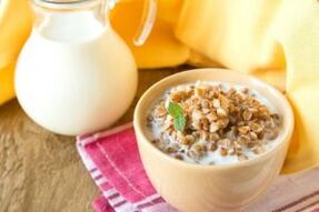 Kefir-buckwheat အစားအသောက်